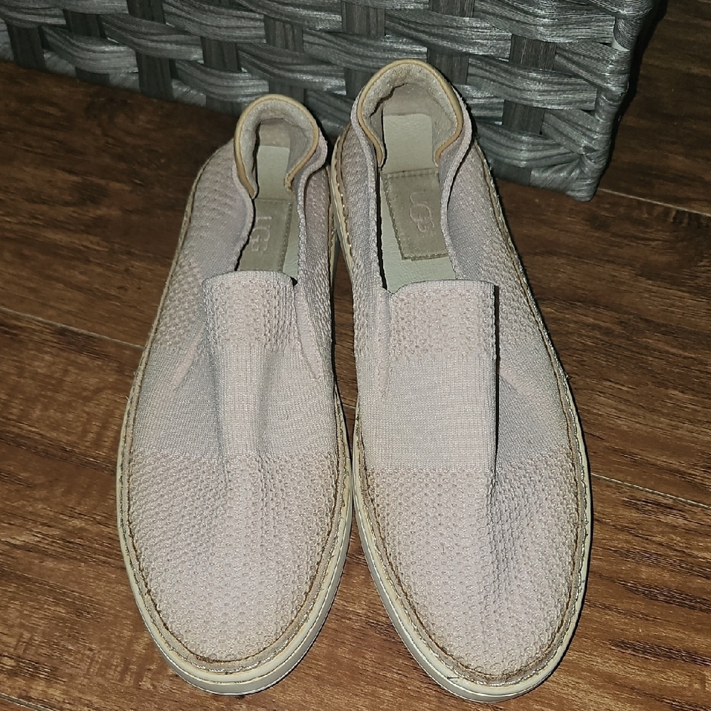 UGG Tan and Pink Espadrilles Slip-On Shoes